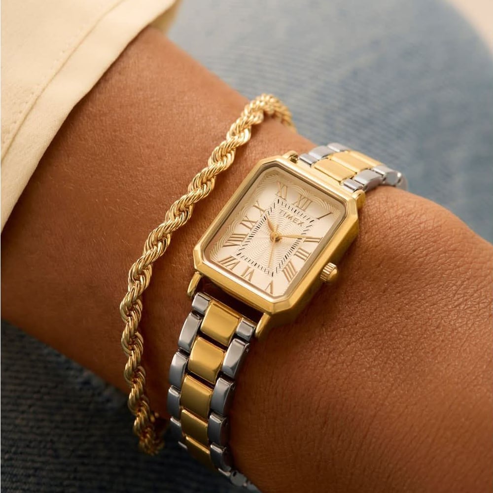 Timex Ladies Dress Two-Tone Watch TW2Y01300