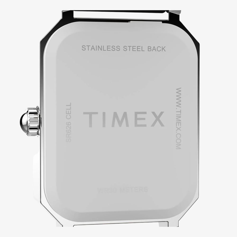 Timex Ladies Dress Black Leather Strap Watch TW2Y00800