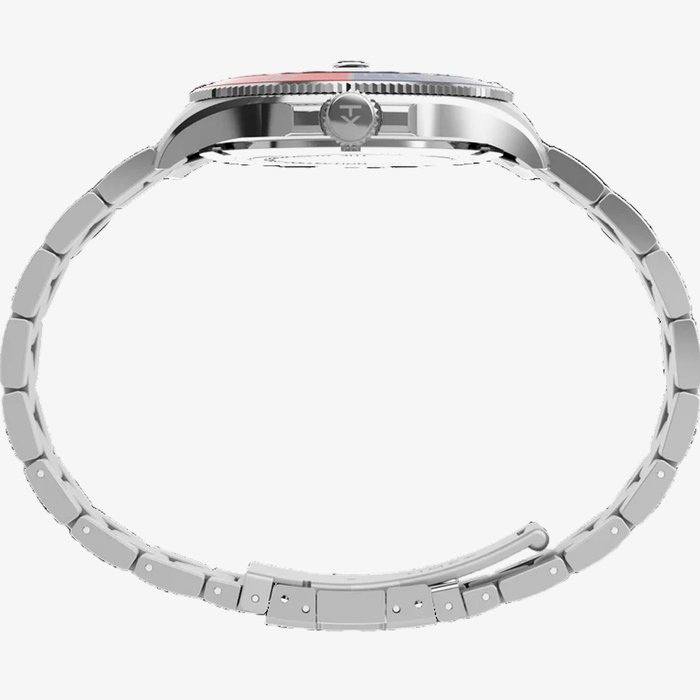 Timex Mens Harborside Red & Blue Stainless Steel Watch TW2V72100