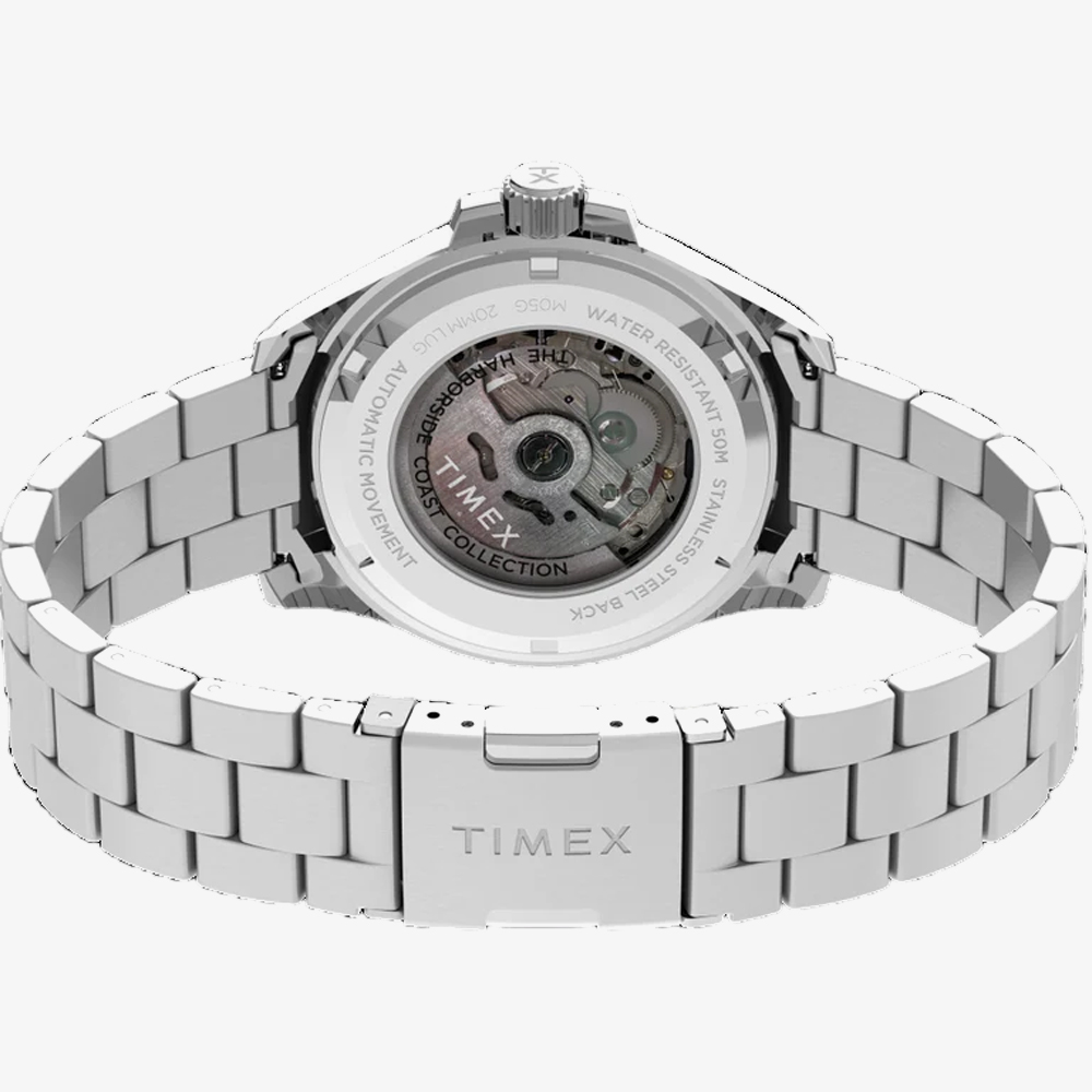 Timex Mens Harborside Red & Blue Stainless Steel Watch TW2V72100