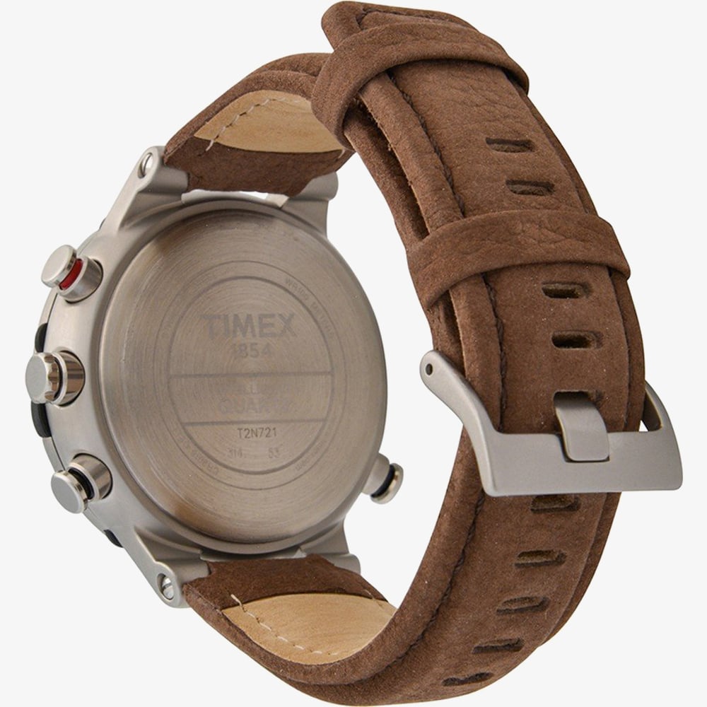 Timex Mens Tide Temp Compass Brown Watch T2N721