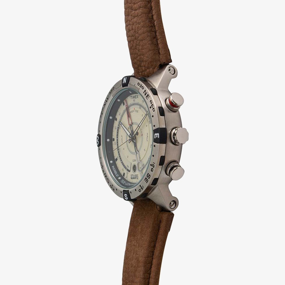Timex Mens Tide Temp Compass Brown Watch T2N721