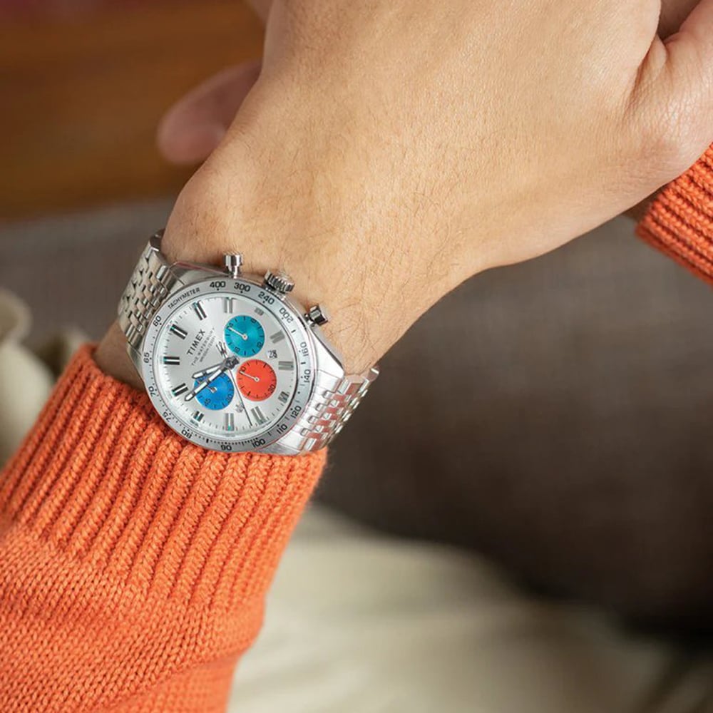Timex Mens Waterbury Chronograph MultiColoured Watch TW2V42400