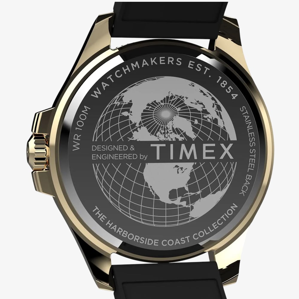 Timex Mens Harborside Gold Watch TW2Y05300