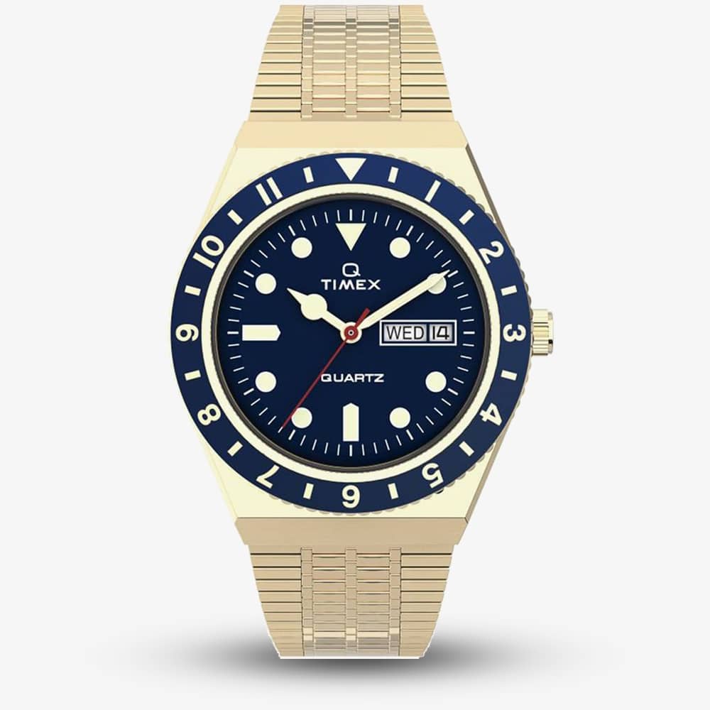 Product photograph of Timex Q Diver Bracelet Watch Tw2u62000 from The Jewel Hut