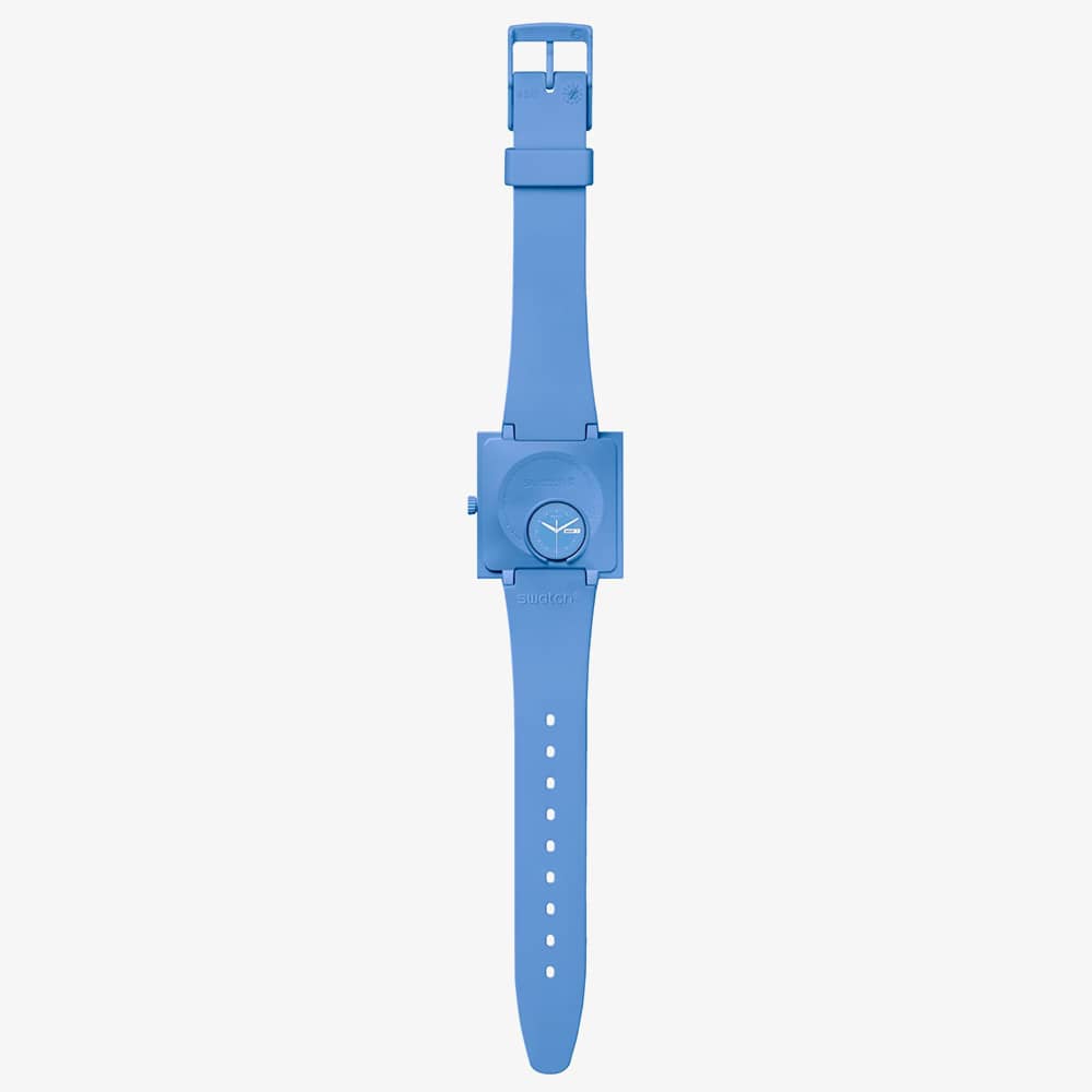 Swatch What If Sky Blue Bioceramic Watch SO34S700