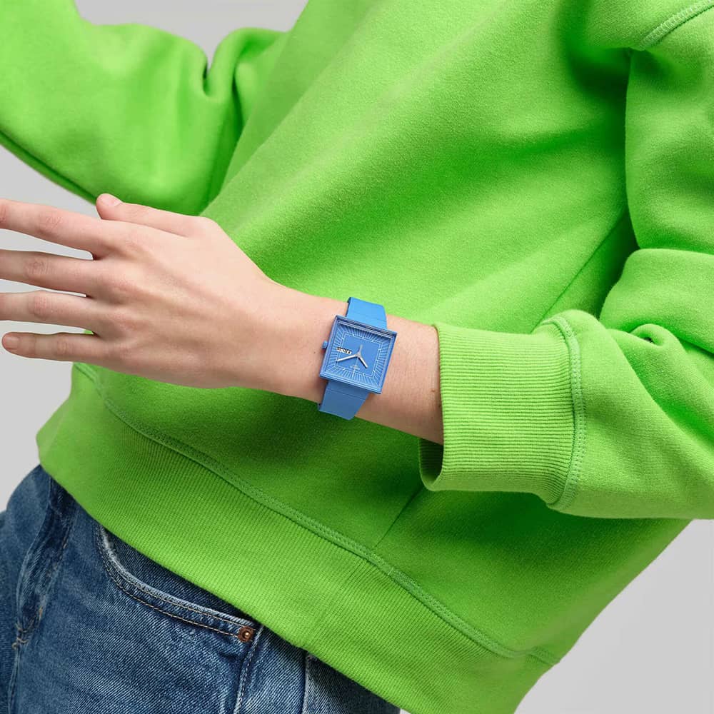 Swatch What If Sky Blue Bioceramic Watch SO34S700