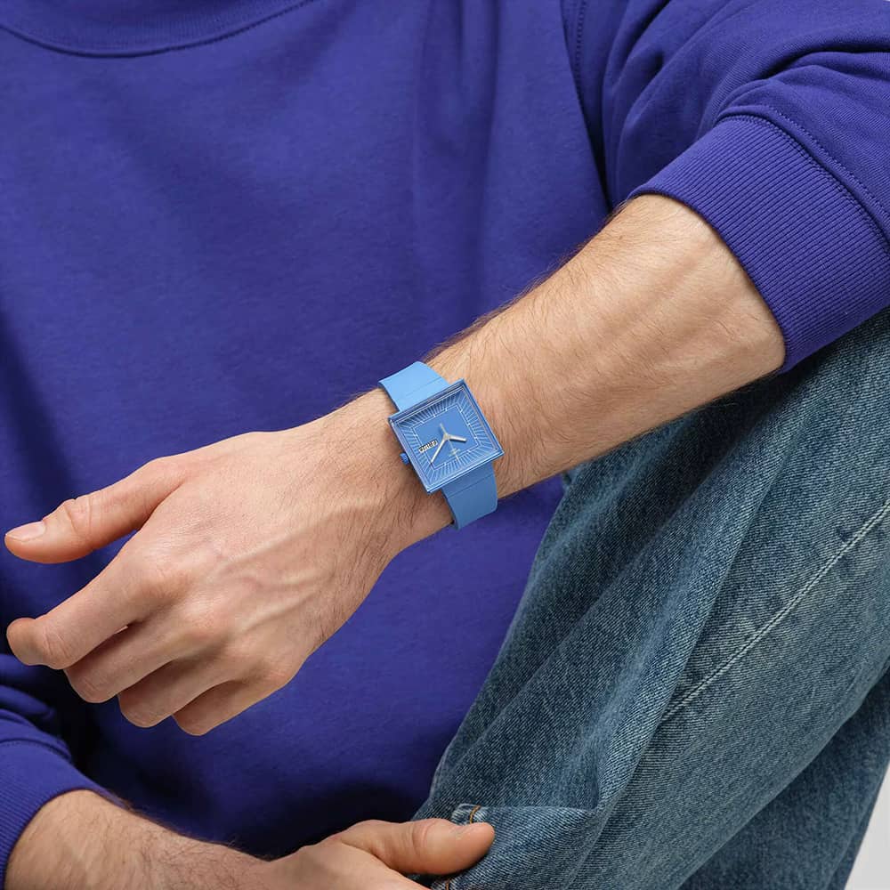 Swatch What If Sky Blue Bioceramic Watch SO34S700