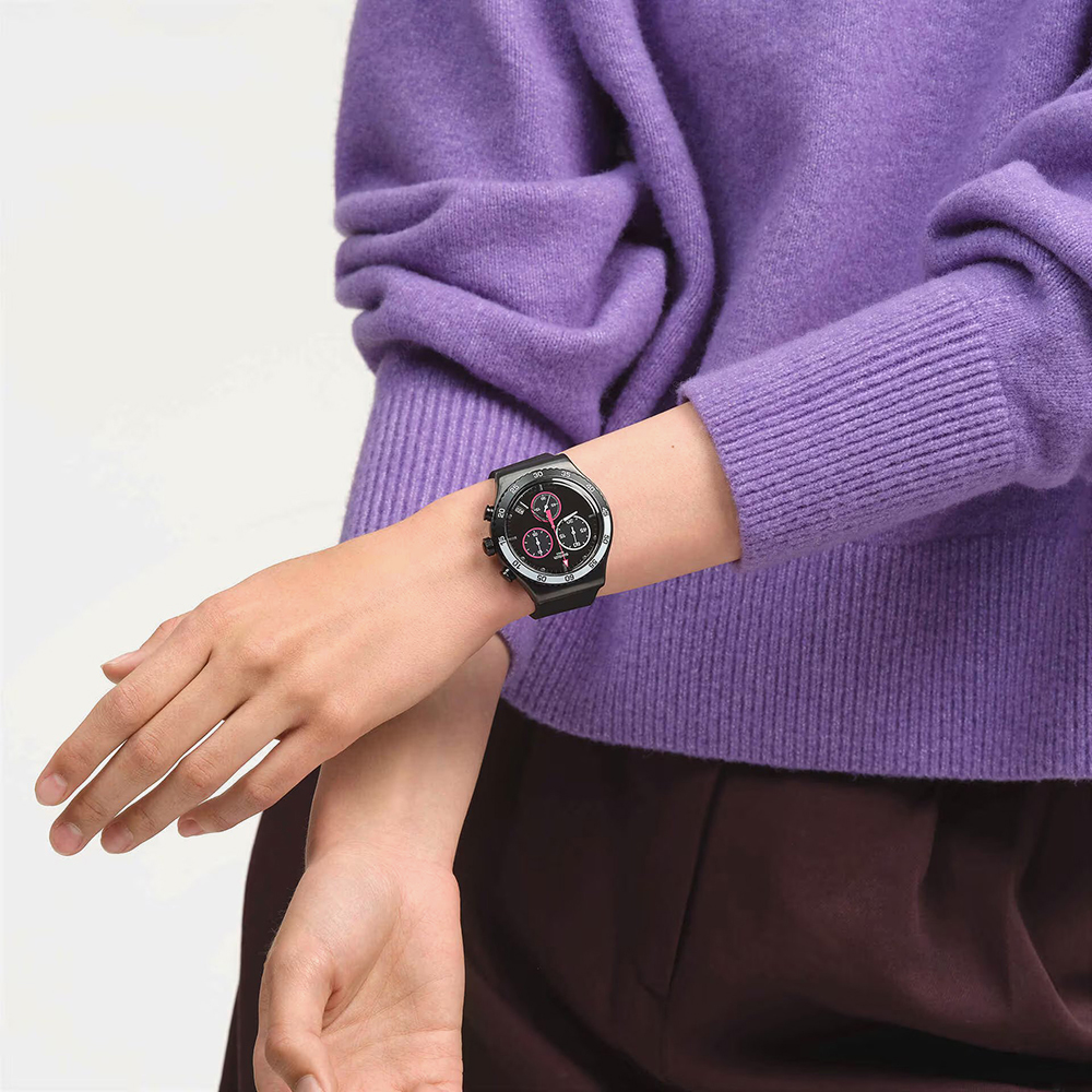 Swatch Magenta At Night Watch YVB413