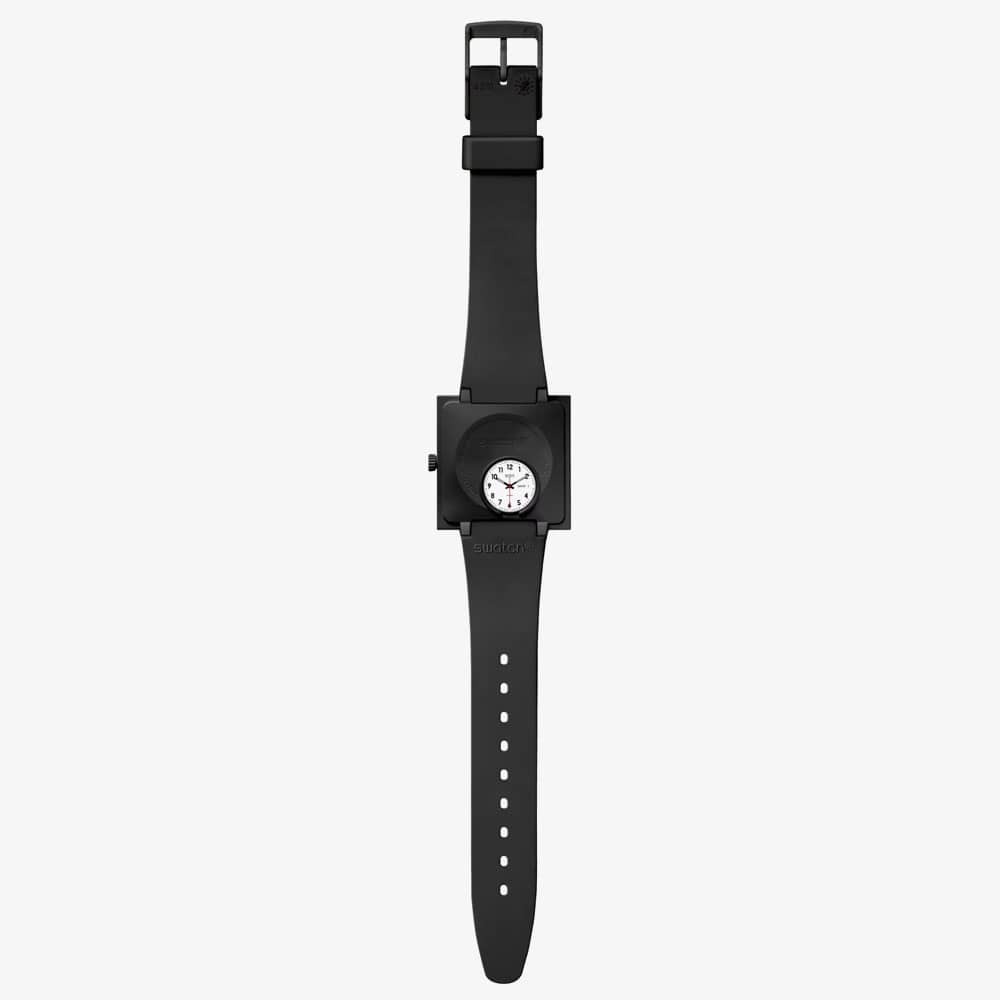 Swatch What If Square Black Watch SO34B700