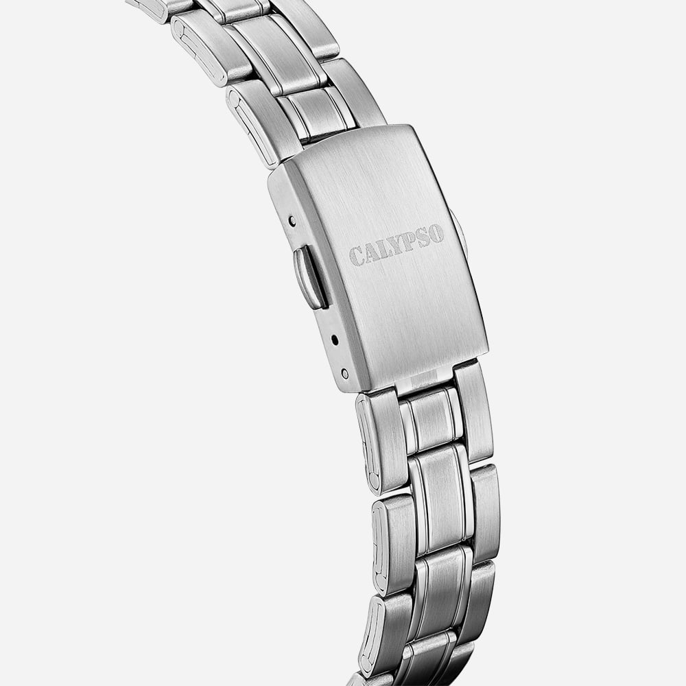 Calypso Girls Silver Stainless Steel Watch K5873/1