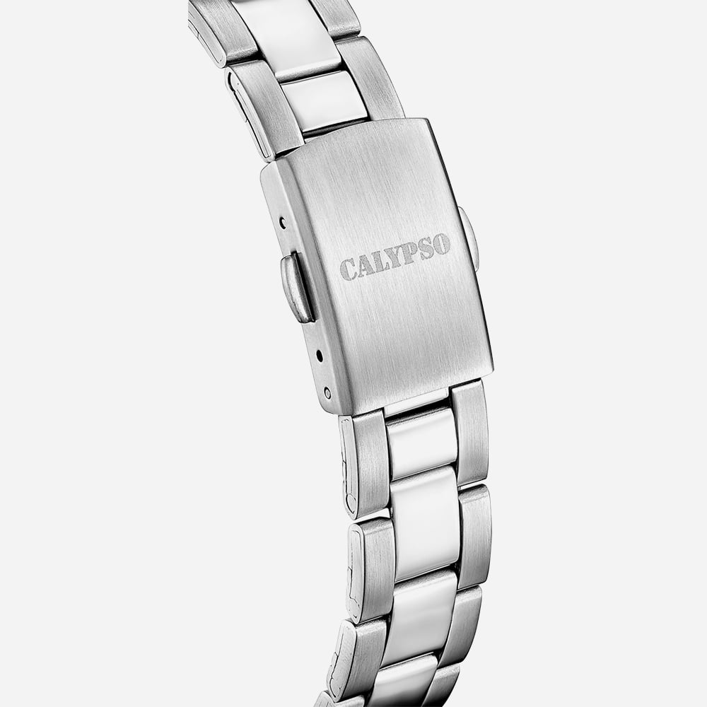 Calypso Ladies Casual Black Stainless Steel Watch K5863/4
