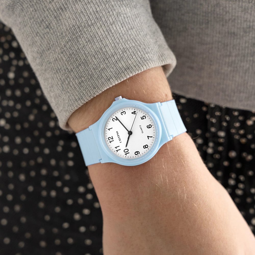 Calypso Ladies Sweet Time Blue Rubber Strap Watch K5880/3