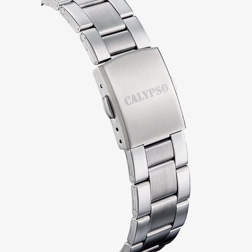 Calypso Mens Black Stainless Steel Watch K5860/4
