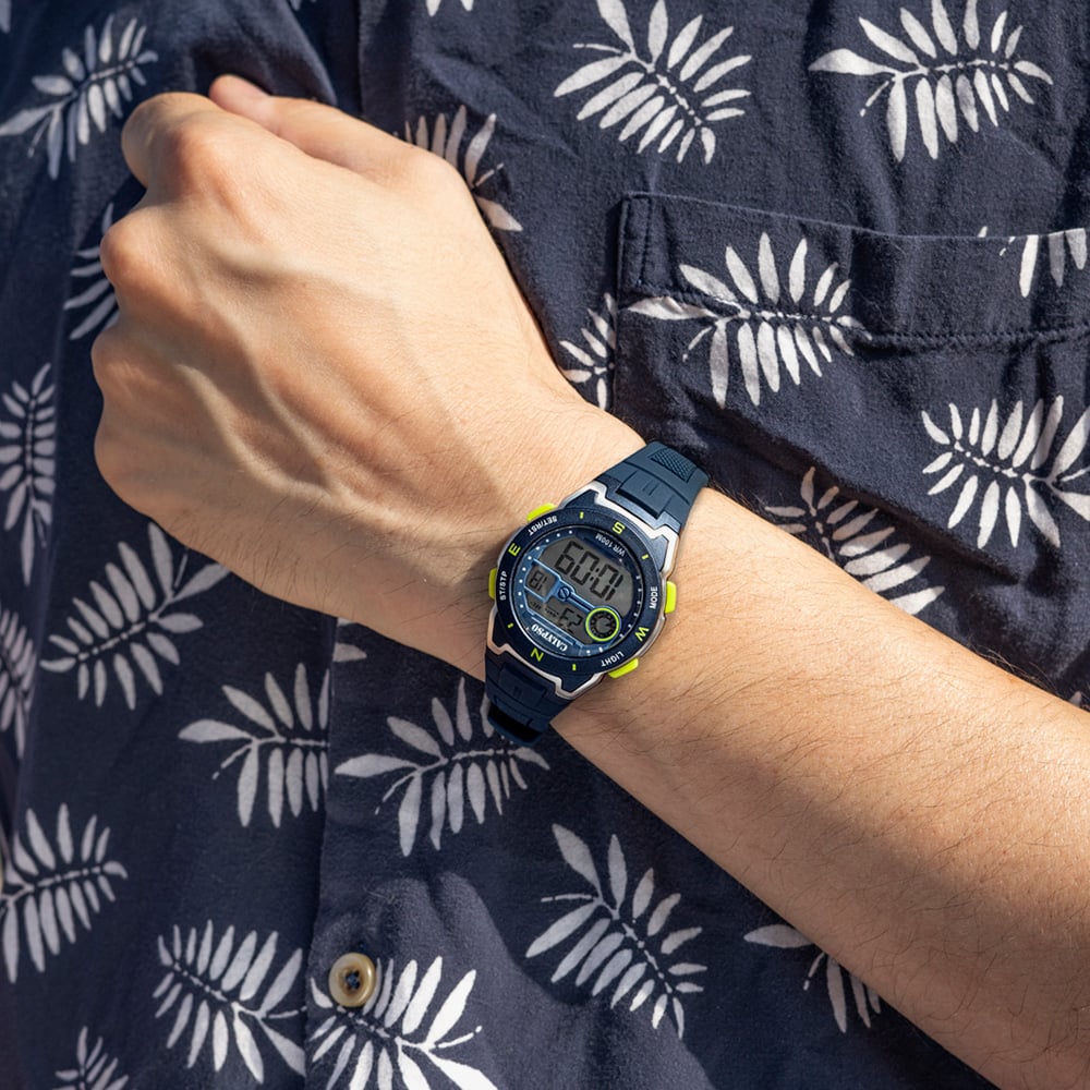 Calypso Mens Digital Crush Navy Blue Watch K5853/3