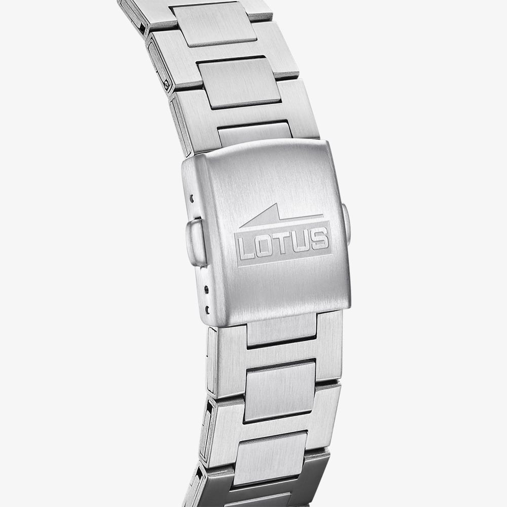 Lotus Mens Stainless Steel Black Dial Watch L18835/3