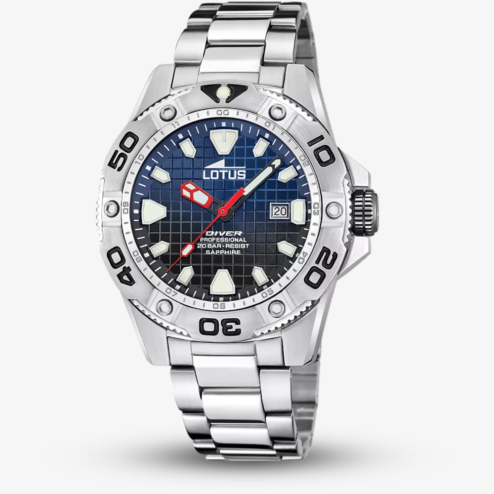 Lotus Mens Diver Blue Dial Watch L18929/E