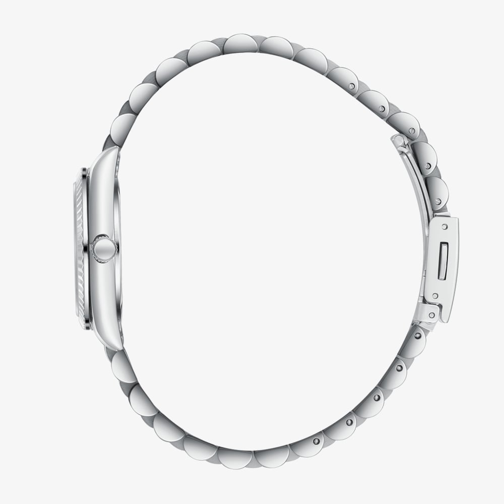 Lee Cooper Ladies White Mother of Pearl Dial Two Tone Bracelet Watch LC08303.220