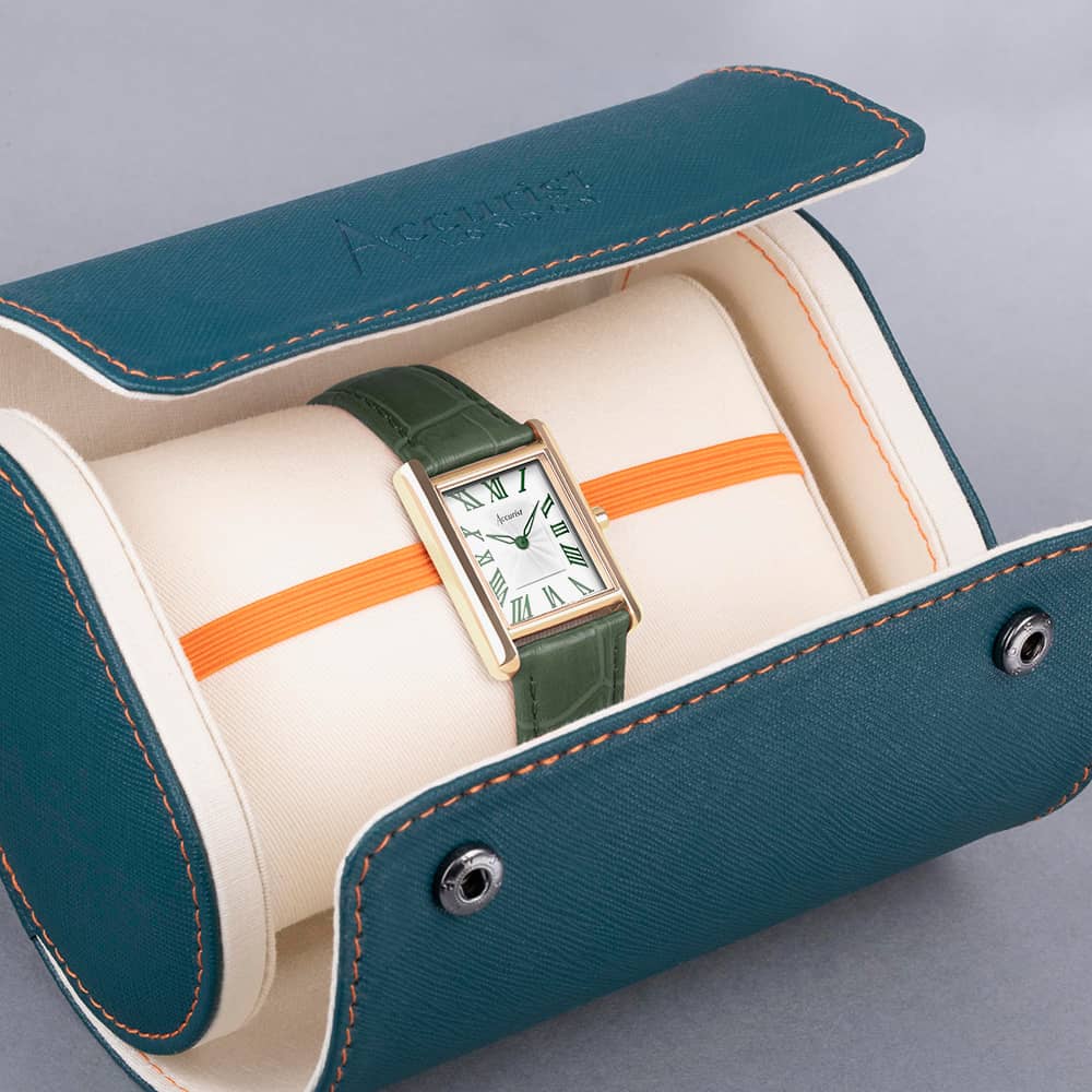 Accurist Rectangle Ladies Green Watch 71003