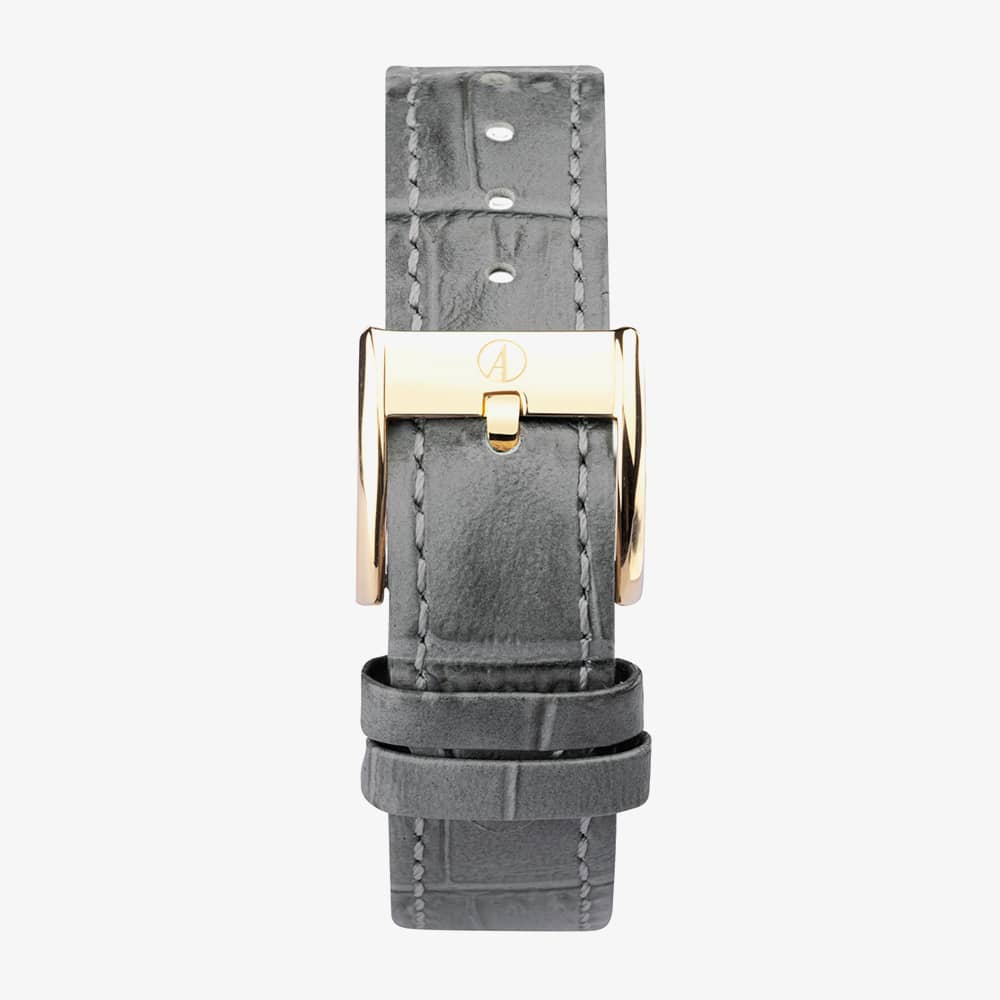 Accurist Everyday Grey Leather Strap Watch 74000