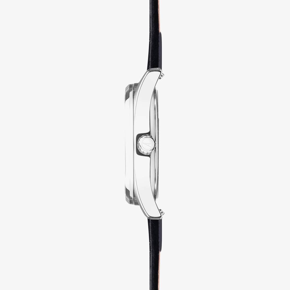 Accurist Everyday Black Leather Strap Watch 74006