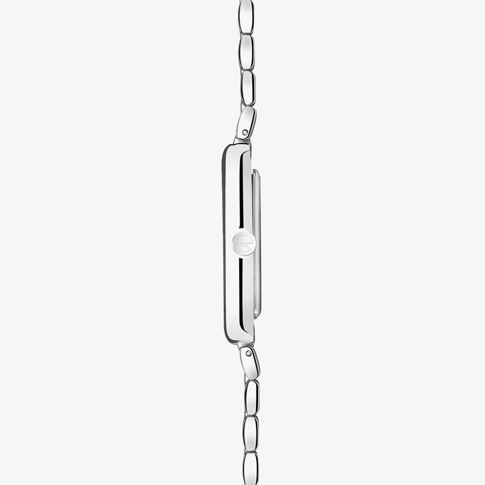 Accurist Rectangle Silver White Dial Watch 71006