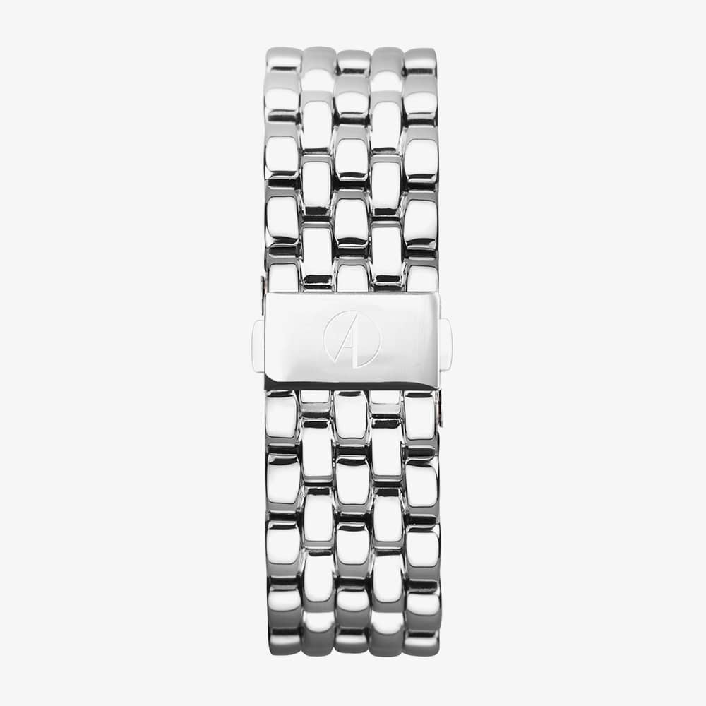 Accurist Rectangle Silver White Dial Watch 71006