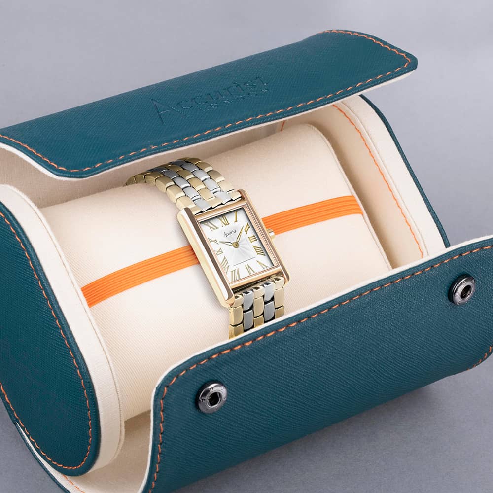 Accurist Rectangle Ladies Two Tone Watch 71009