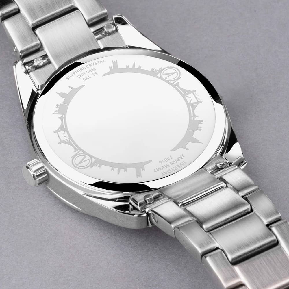 Accurist Everyday Solar Blue Mother Of Pearl Watch 74016
