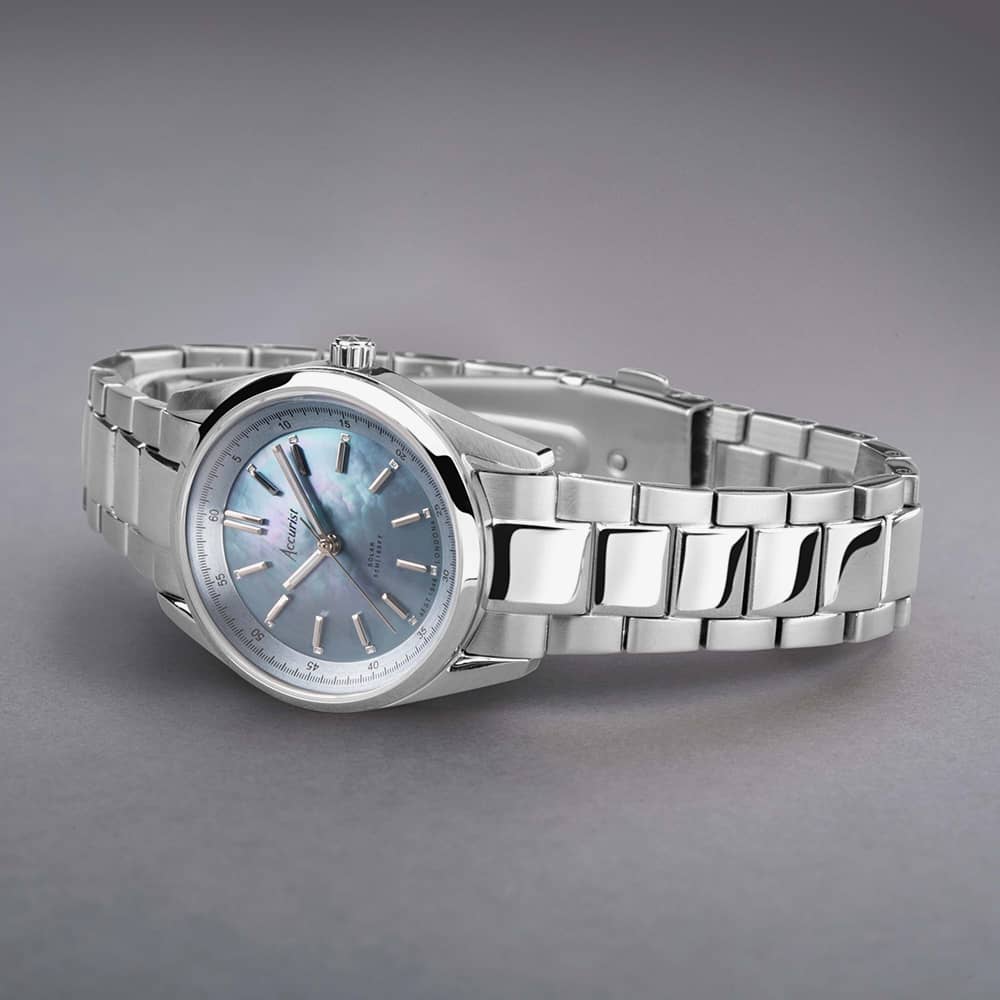 Accurist Everyday Solar Blue Mother Of Pearl Watch 74016