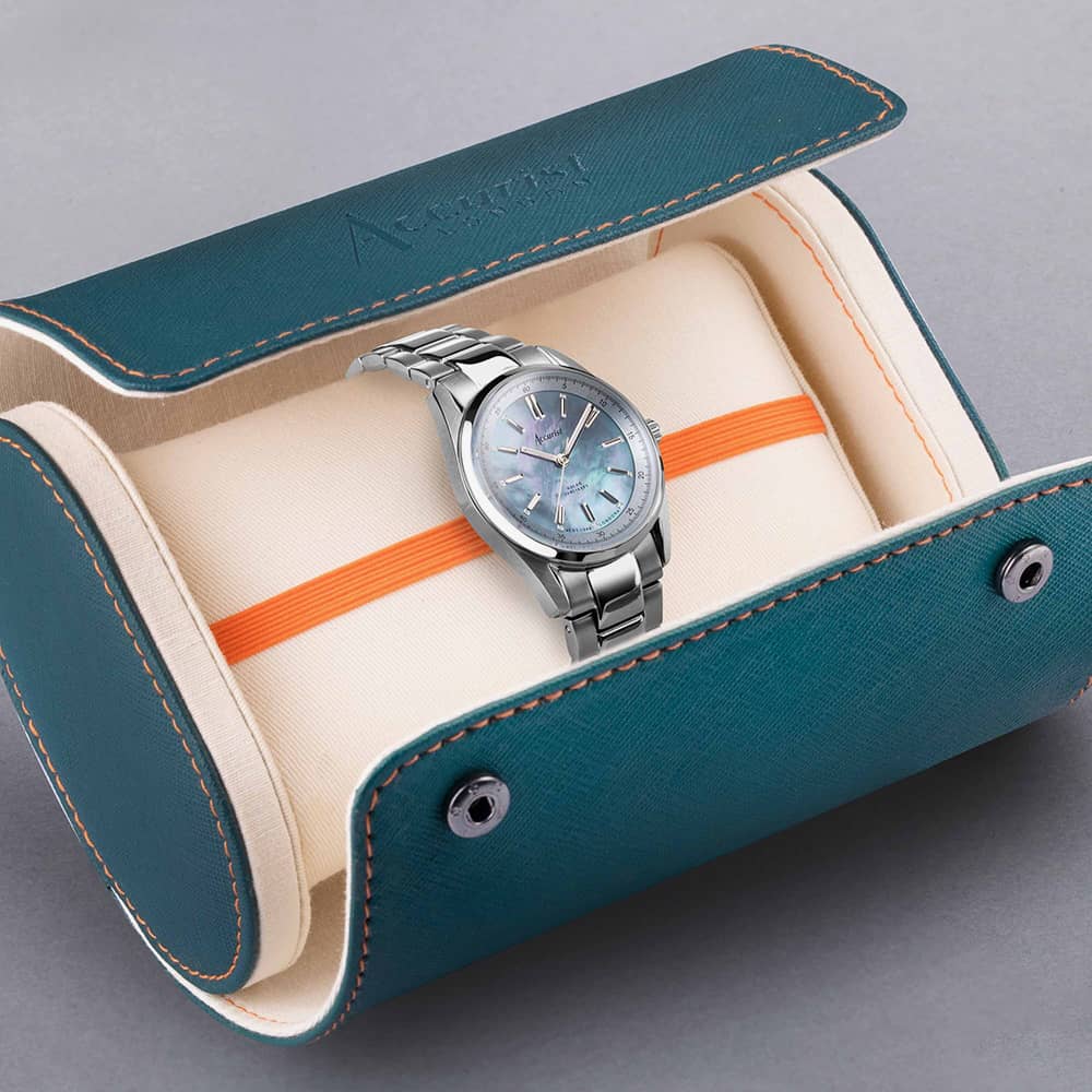 Accurist Everyday Solar Blue Mother Of Pearl Watch 74016