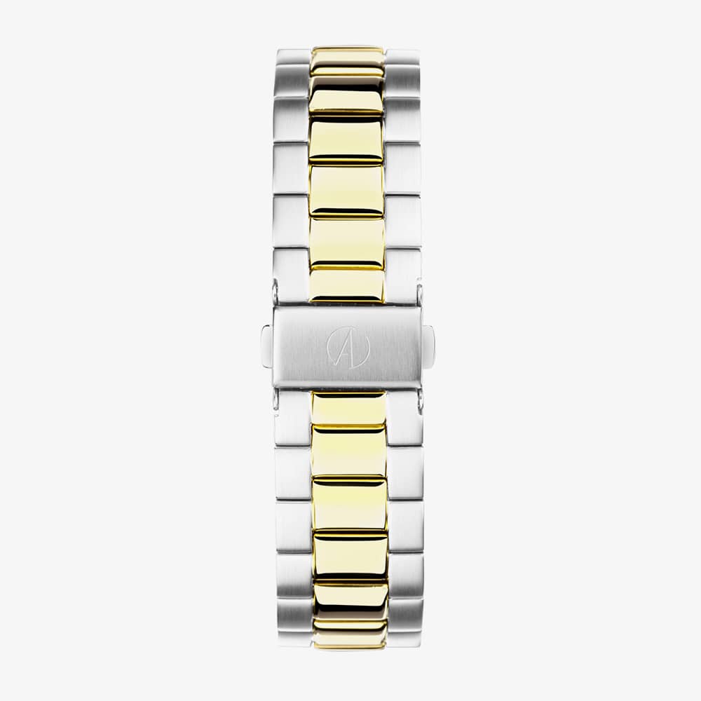 Accurist Everyday Solar Two Tone Blue Mother Of Pearl Watch 74017