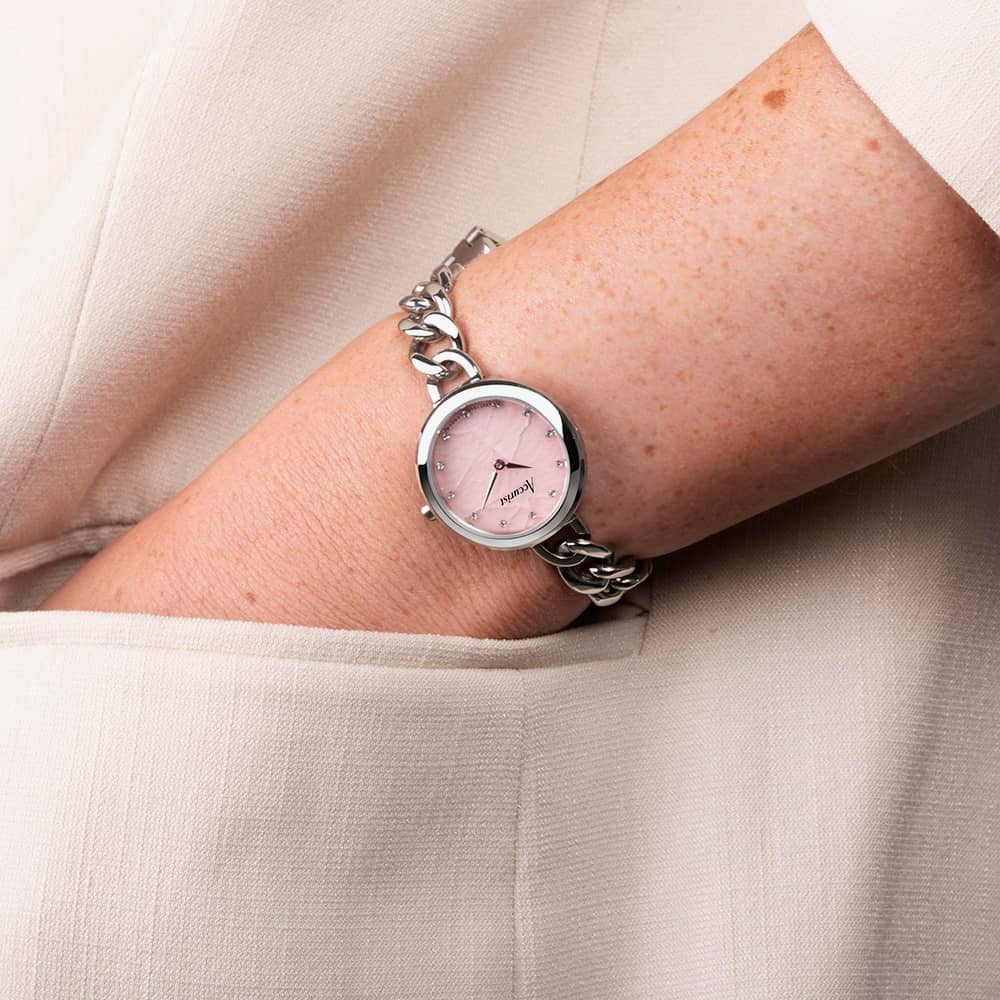 Accurist Jewellery Pink Rose Dial Watch 78001