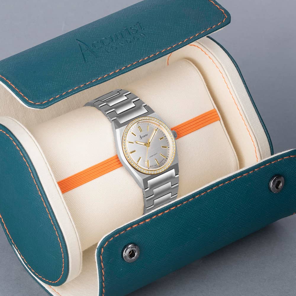 Accurist Origin Gold Plated Crystal Set Watch 70016