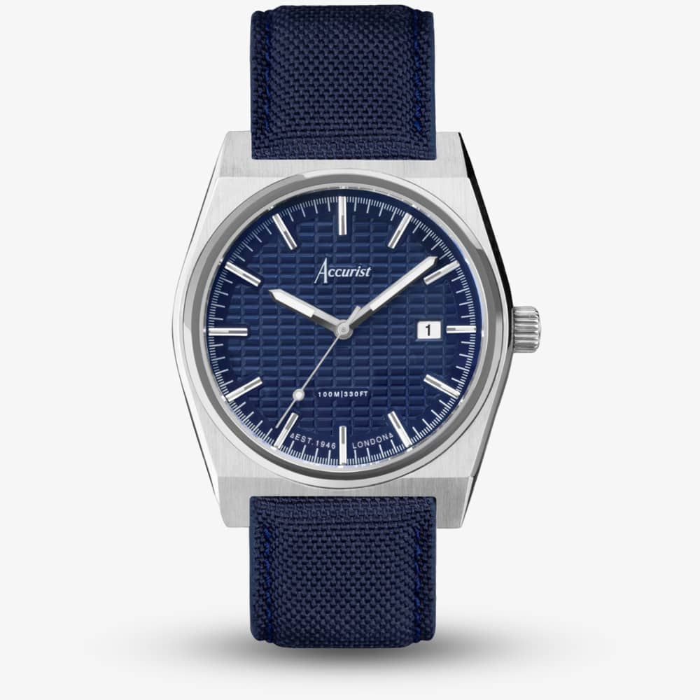 Accurist Origin Blue Canvas Watch 70007