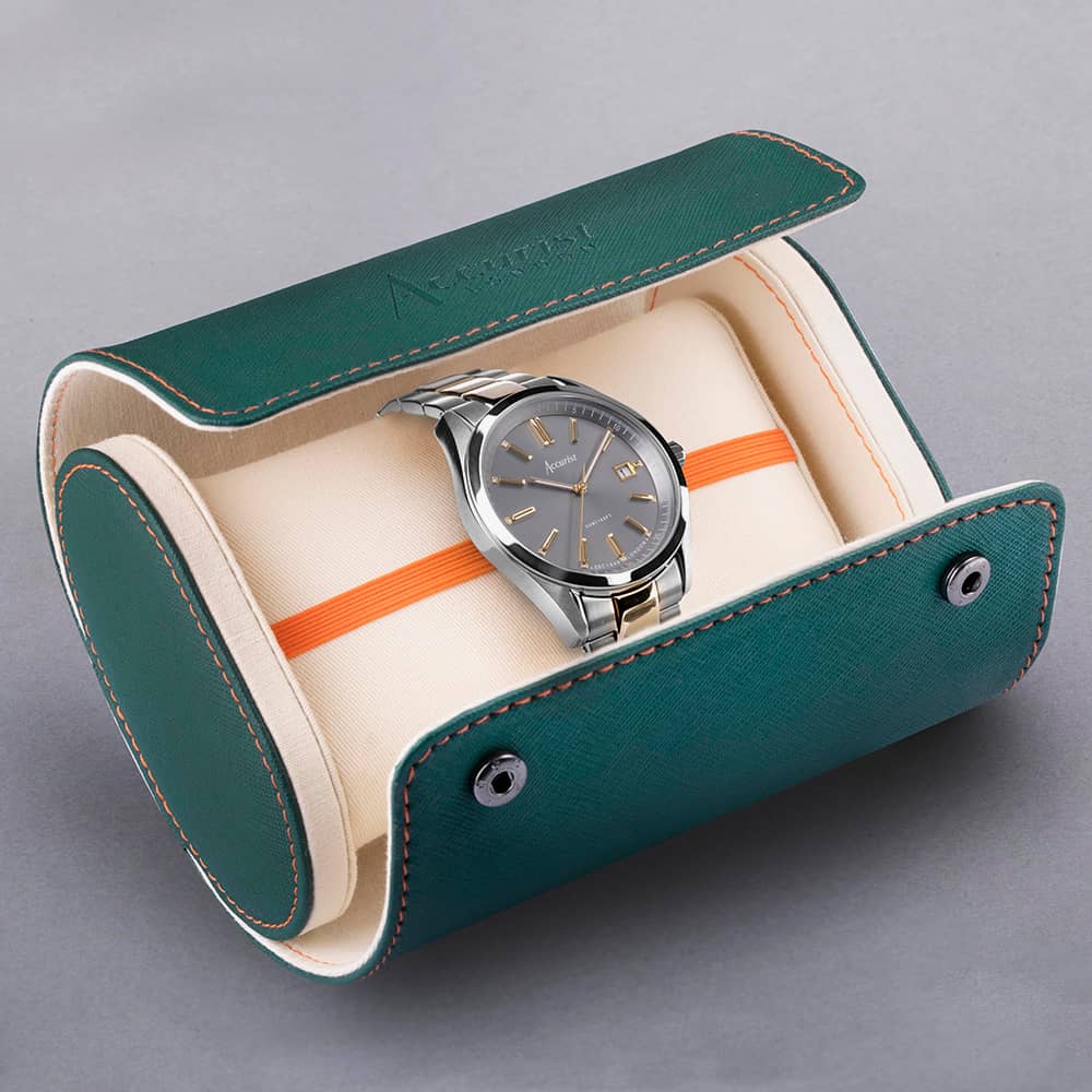 Accurist Everyday Two Tone Grey Dial Watch 74013