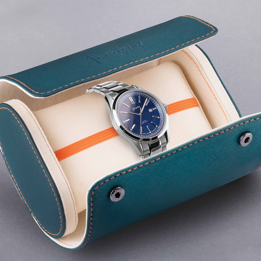 Accurist Everyday Solar Navy Dial Watch 74019