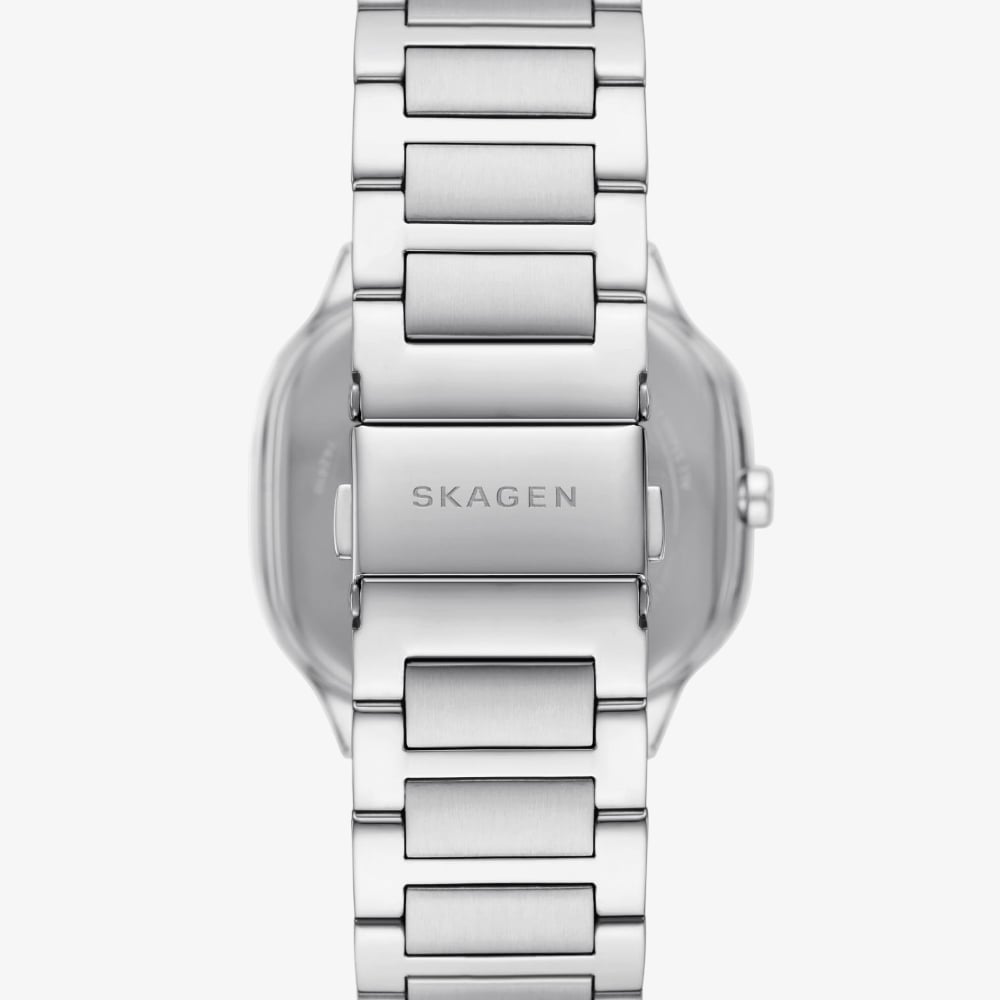 Skagen Mens Mellem Silver Square Dial Watch SW6934