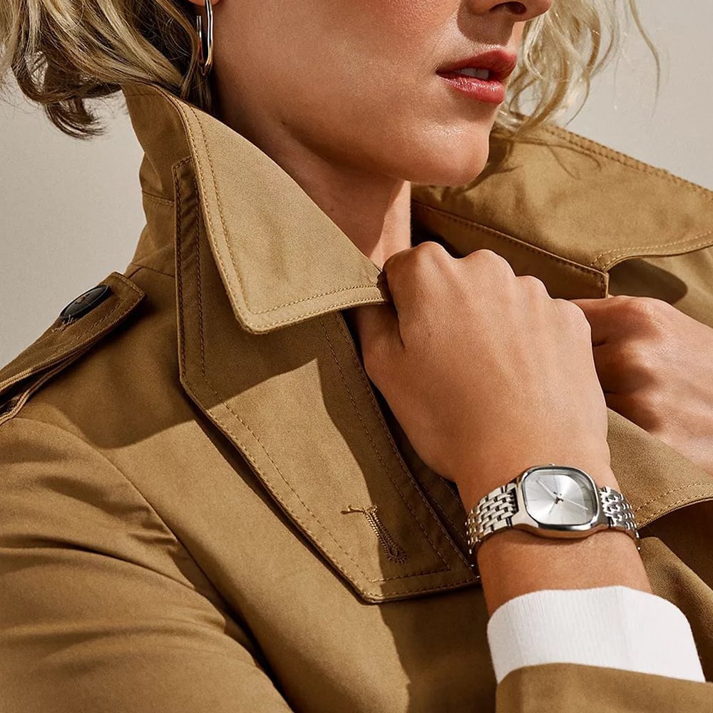 Skagen Ladies Mellem Lille Silver Square Dial Watch SKW3159