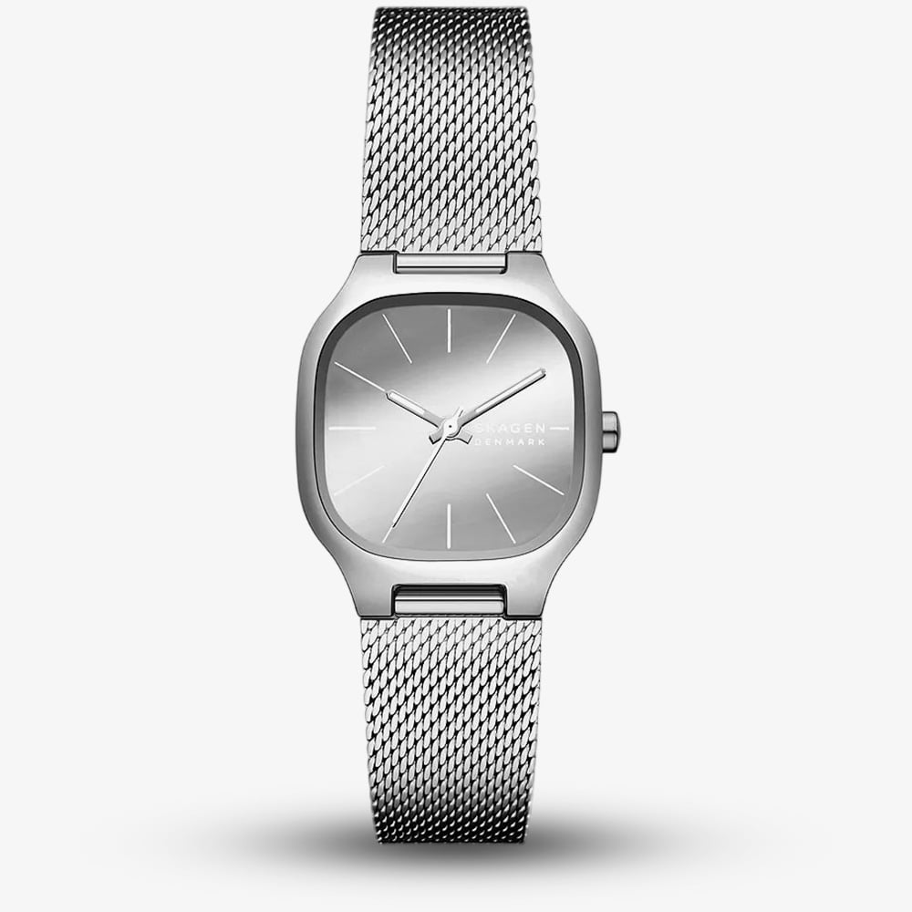 Skagen Ladies Mellem Lillie Silver Mesh Bracelet Watch SKW3163