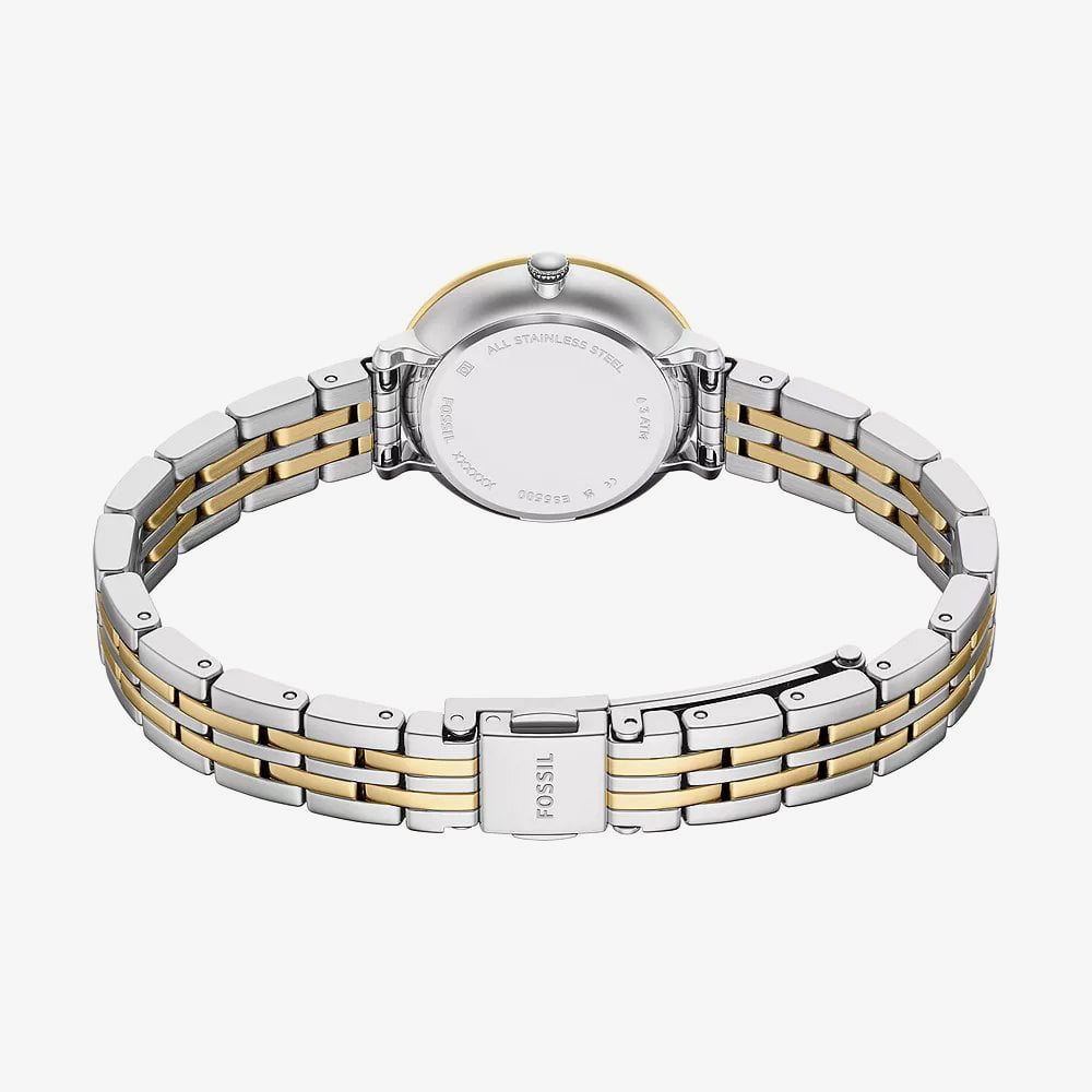 Fossil Ladies Heidi Mother of Pearl Dial Two Tone Bracelet Watch ES5500