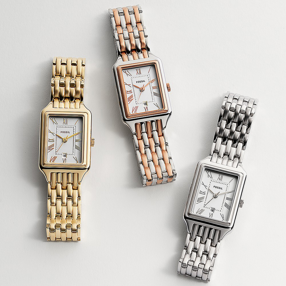 Fossil Raquel Three-Hand Stainless Steel Watch ES5221
