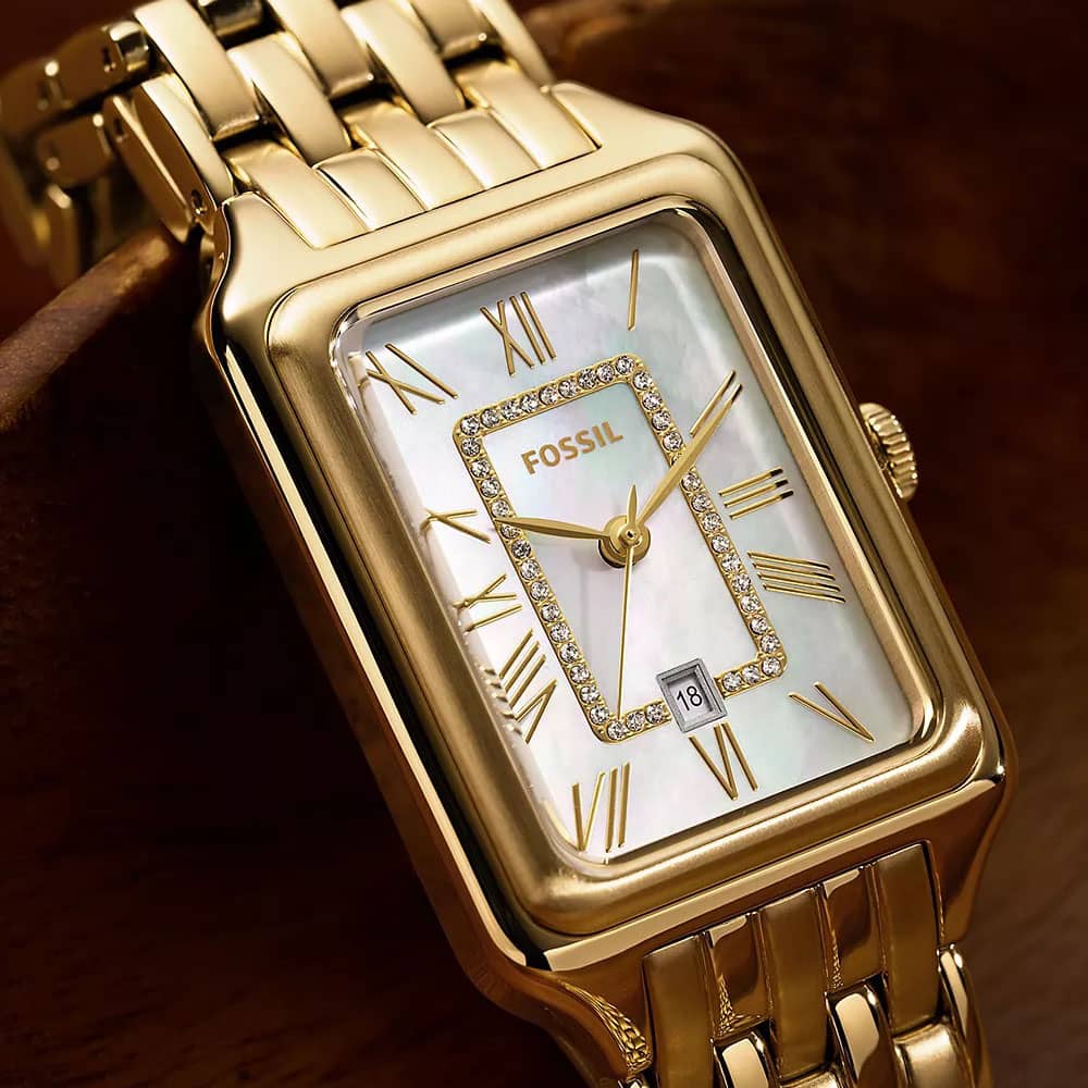 Fossil Raquel Ladies Gold Tone Mother of Pearl Watch ES5304