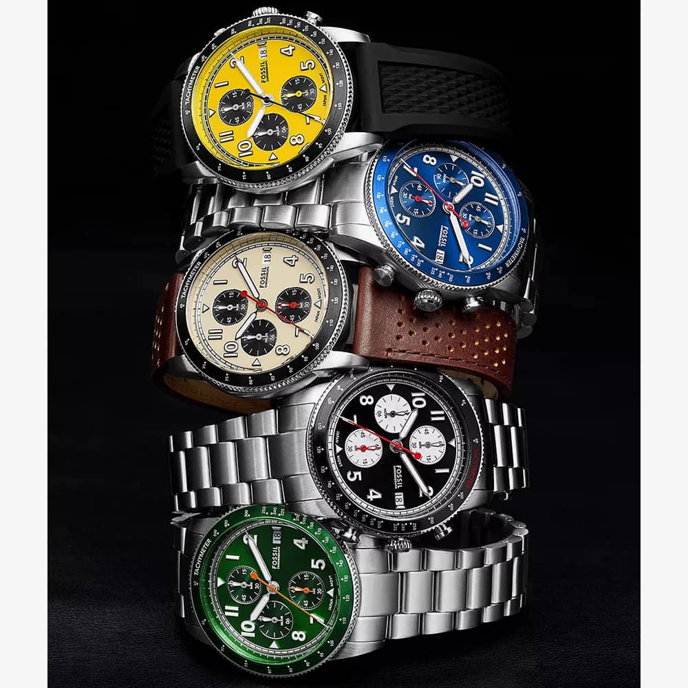 Fossil Sport Tourer Blue Chronograph Watch FS6047