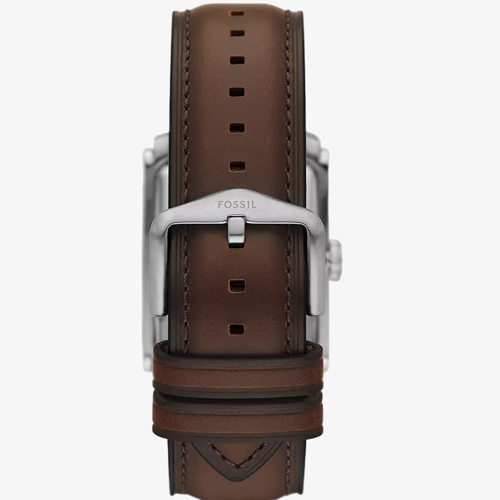 Fossil Carraway Brown Leather Watch FS6012