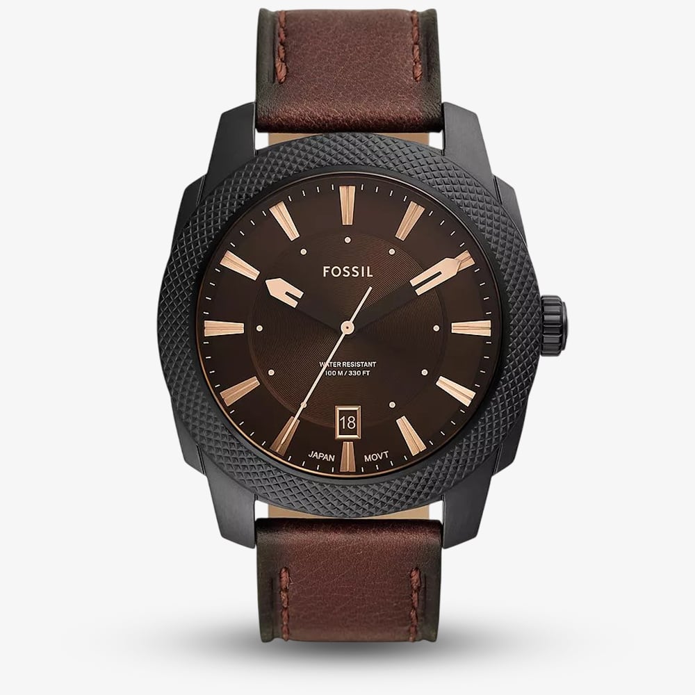 Click to view product details and reviews for Fossil Mens Machine Dark Brown Leather Strap Watch Fs5972. Click to view product details and reviews for Fossil Mens Machine Dark Brown Leather Strap Watch Fs5972.