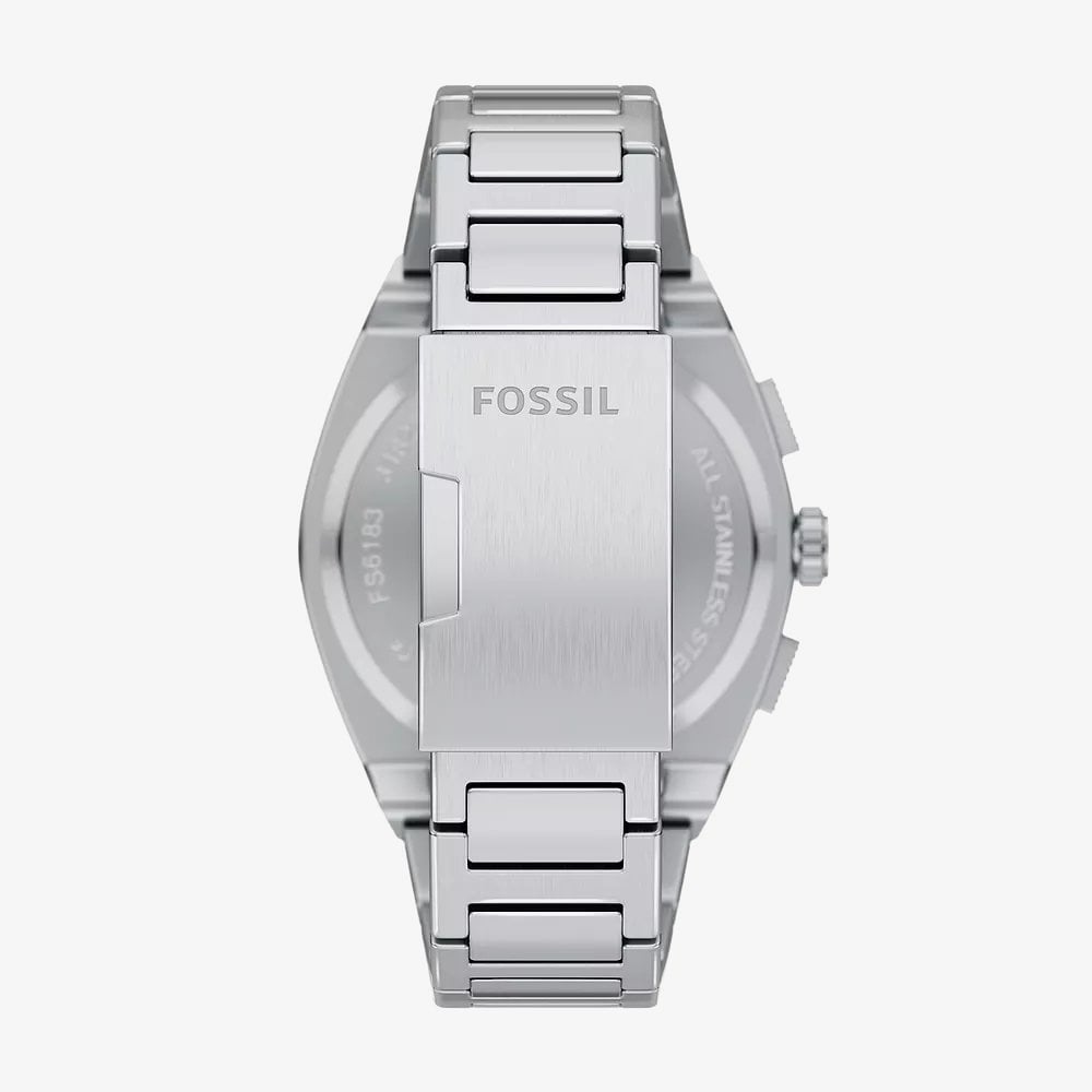 Fossil Mens Everett Chronograph Green Dial Bracelet Watch FS6183