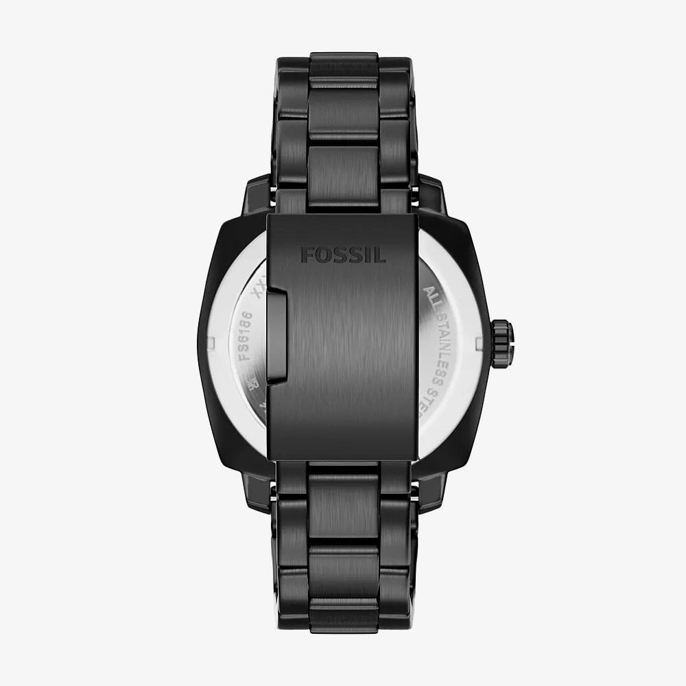 Fossil Mens Machine Black Dial Bracelet Watch FS6186