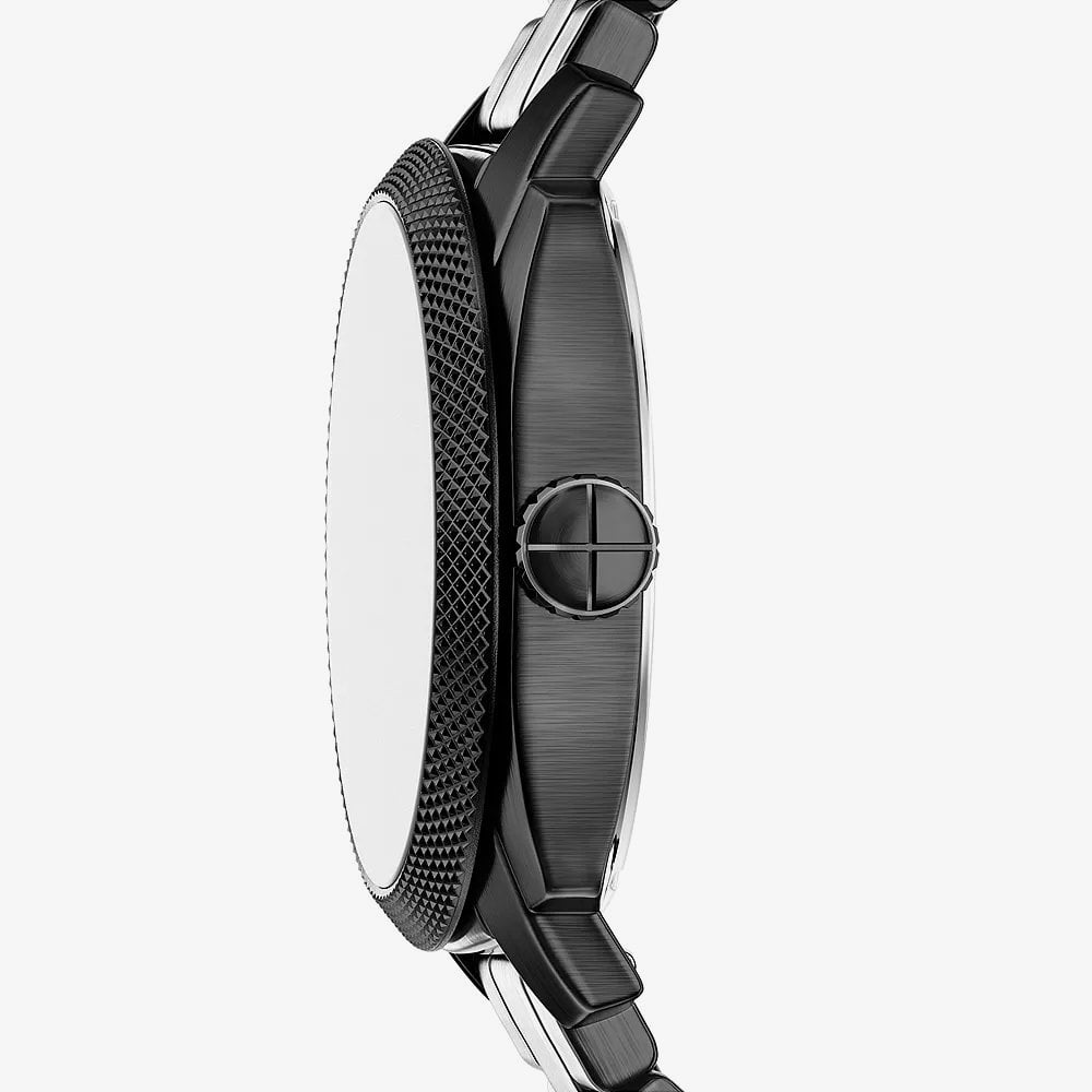 Fossil Mens Machine Black Dial Bracelet Watch FS6186