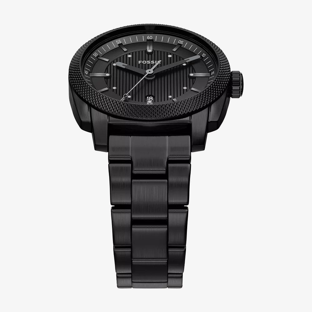 Fossil Mens Machine Black Dial Bracelet Watch FS6186